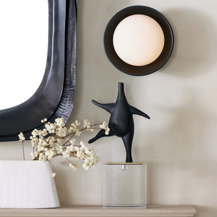 Glaze Sconce Small / Black