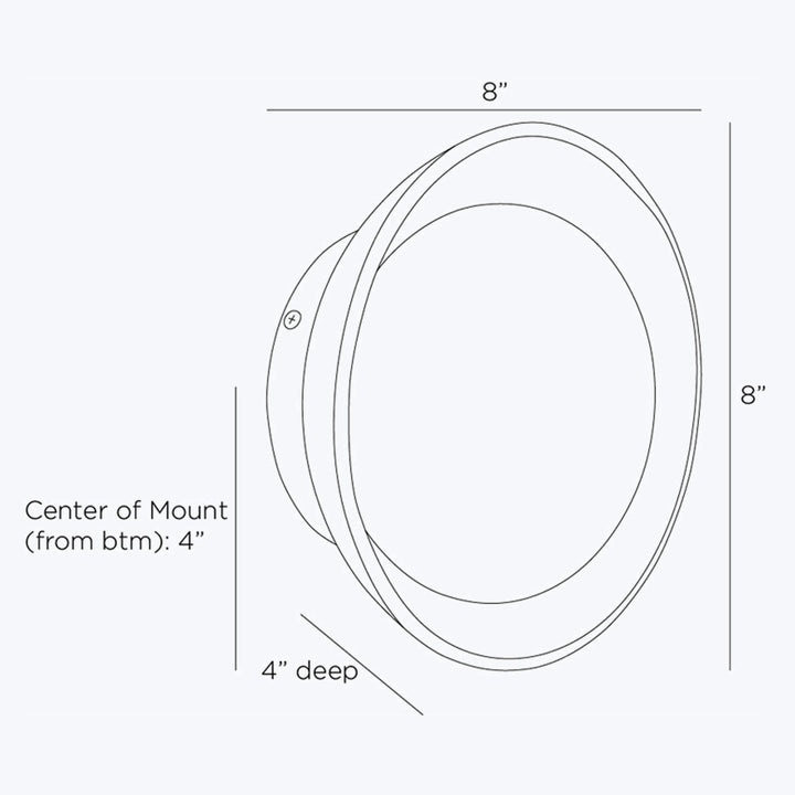 Glaze Sconce Small / Black