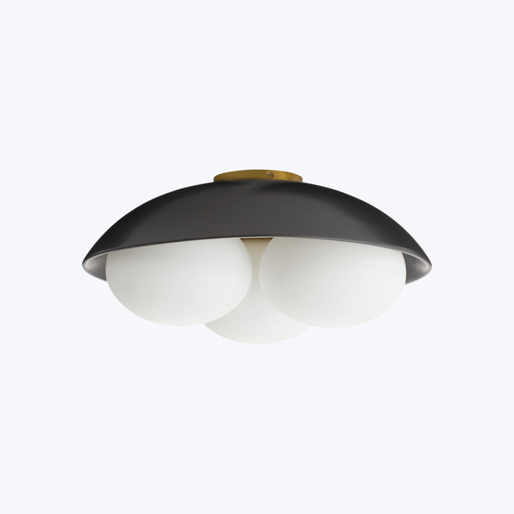 Glaze Flush Mount Large / Black