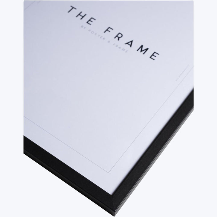 Black Wood Frame 39.37"W x 0.79"D x 27.56"H