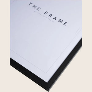 Black Wood Frame 8.27"W x 0.59"D x 5.91"H - hover