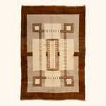 Brown Casablanca Moroccan Wool Rug - 6' x 8'10"
