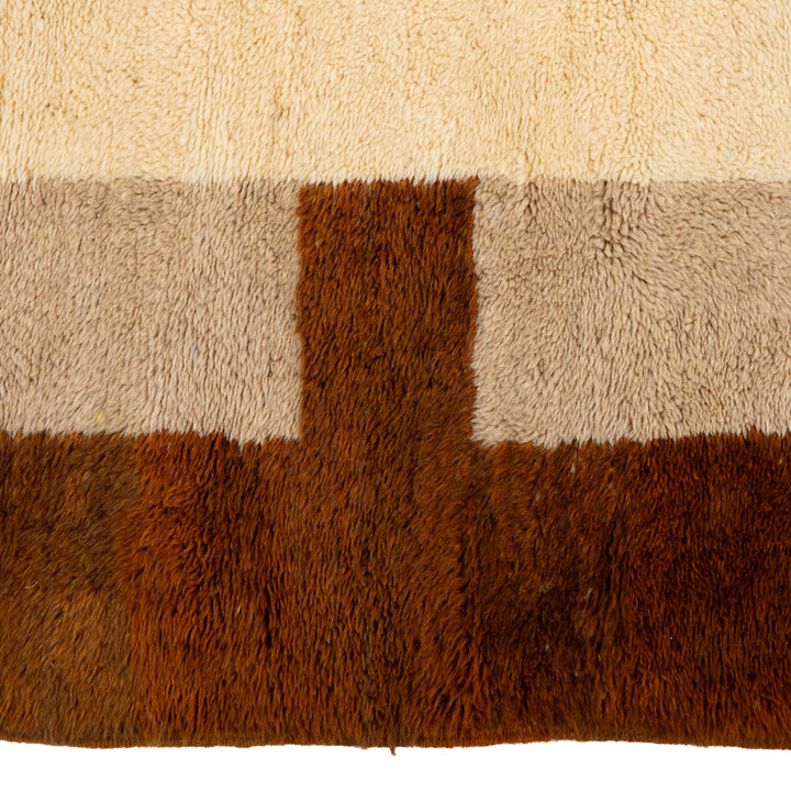 Brown Casablanca Moroccan Wool Rug - 6' x 8'10"