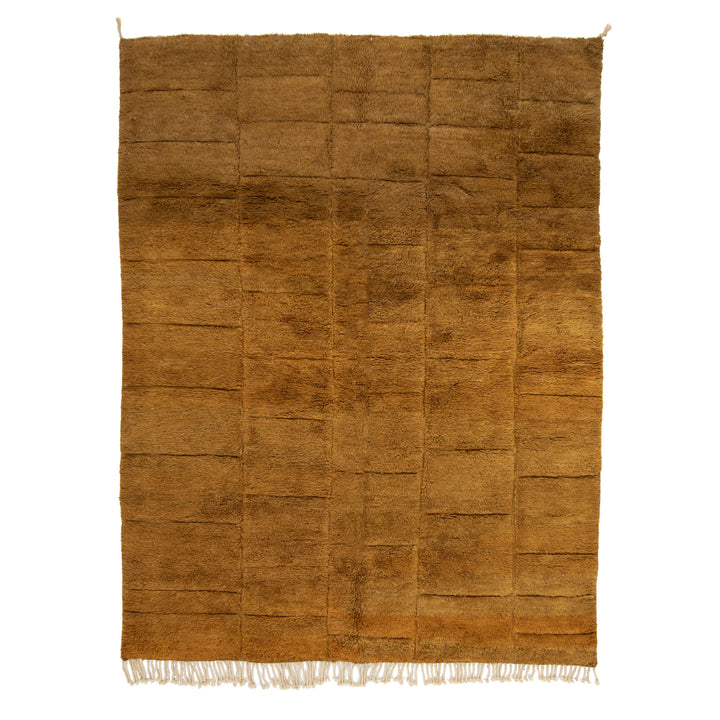 Gold Casablanca Moroccan Wool Rug - 7'10" x 10'3"