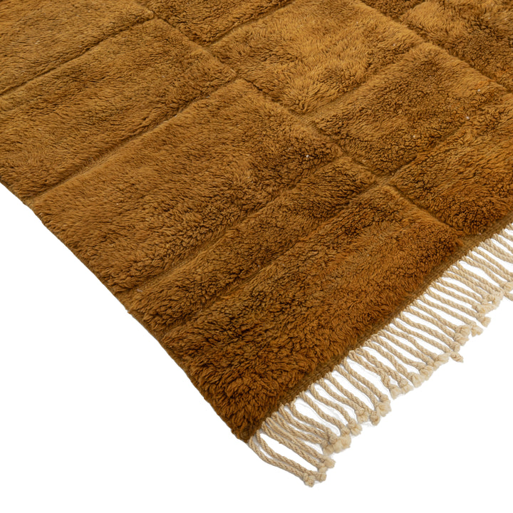 Gold Casablanca Moroccan Wool Rug - 7'10" x 10'3"