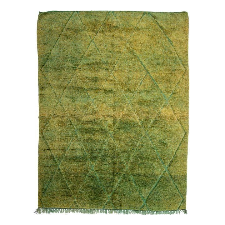 Green Casablanca Moroccan Wool Rug - 9' x 12'10"