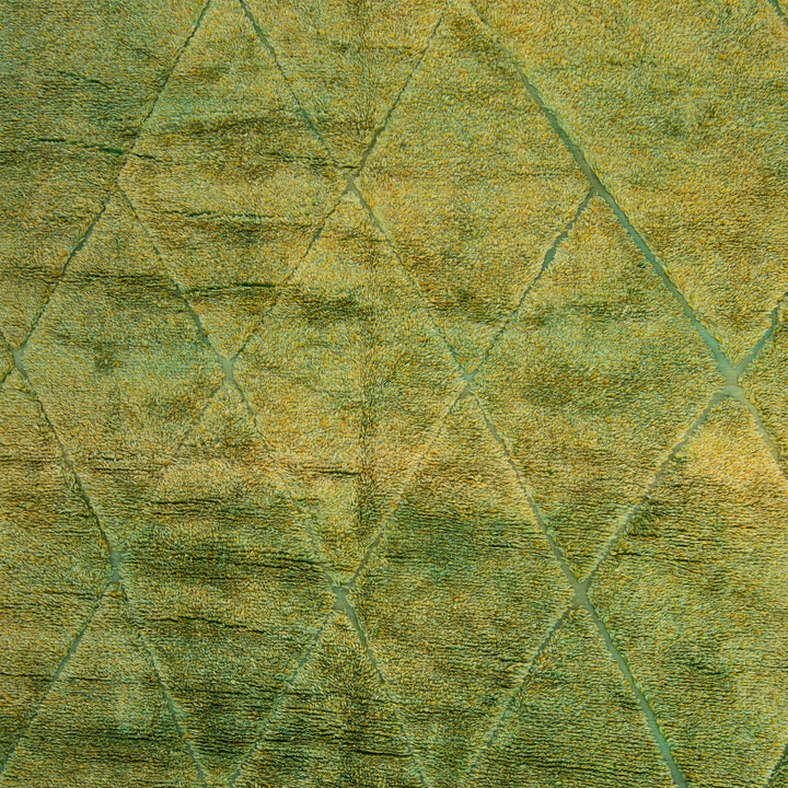 Green Casablanca Moroccan Wool Rug - 9' x 12'10"