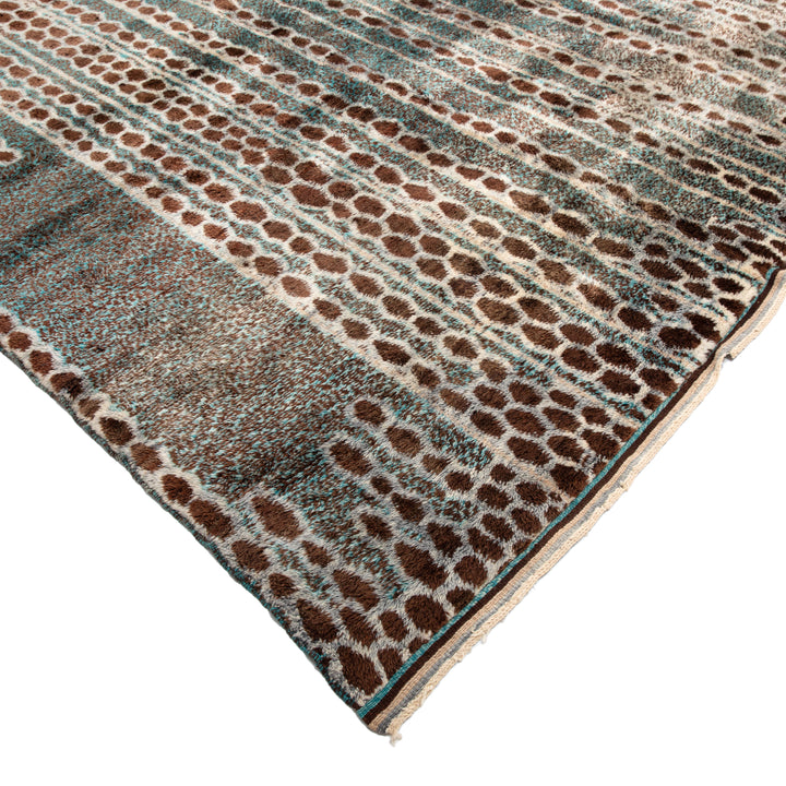 Blue Casablanca Moroccan Wool Rug - 12'10" x 19'10"