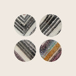 Chevron Pialettes Resin Coasters, Set of 4