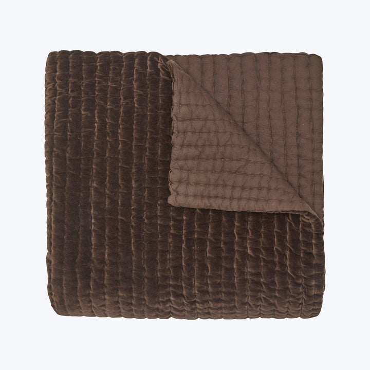 Velvet Coverlet Coffee / Twin