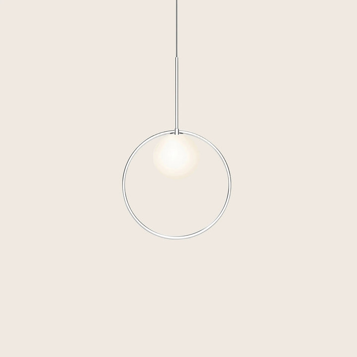 Bola Halo LED Pendant 12" Diameter / Chrome