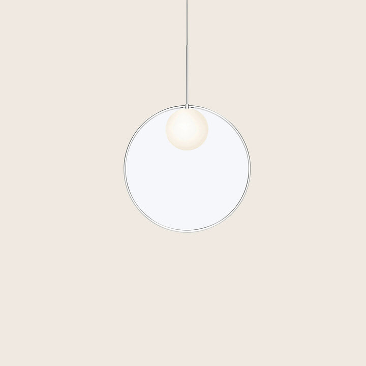 Bola Halo LED Pendant 18" Diameter / Chrome