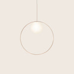 Bola Halo LED Pendant 22" Diameter / Rose Gold