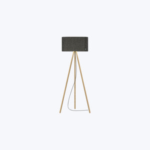 Belmont LED Floor Lamp Grey / Oak - hover