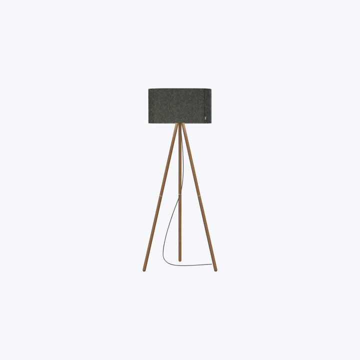 Belmont LED Floor Lamp Graphite / Walnut