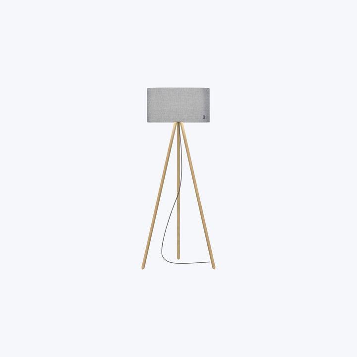 Belmont LED Floor Lamp Grey / Oak