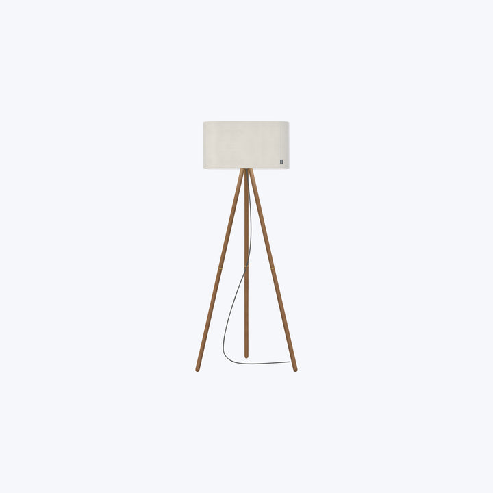 Belmont LED Floor Lamp White / Walnut