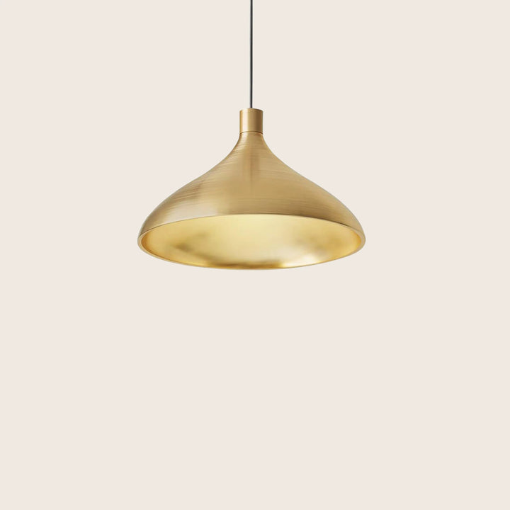 Swell LED Pendant Wide / Brass / Brass