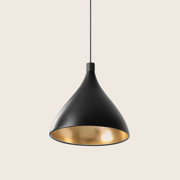 Swell LED Pendant XL Medium / Black / Brass