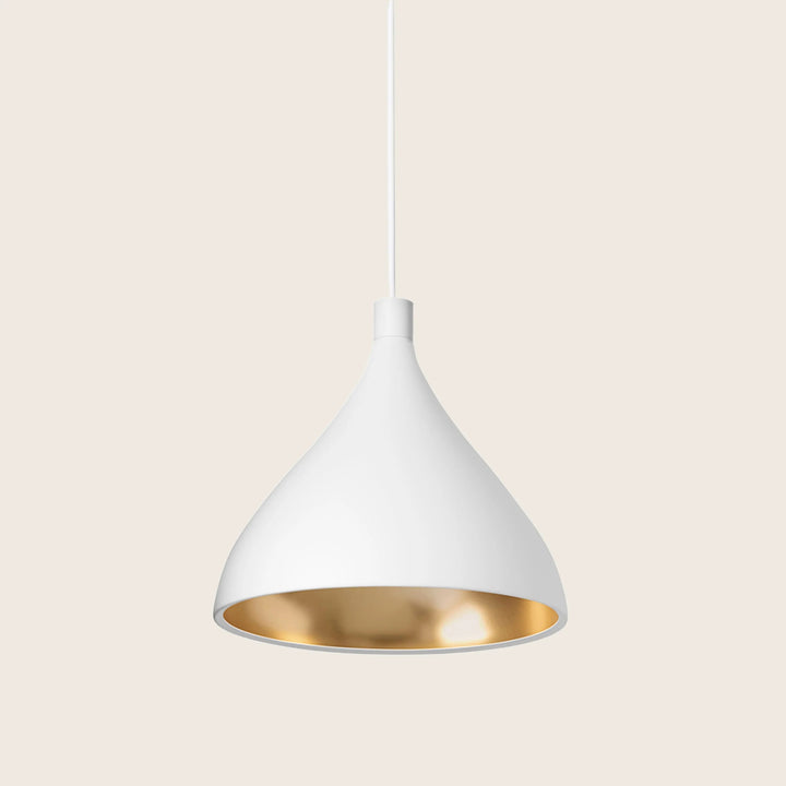 Swell LED Pendant XL Medium / White / Brass