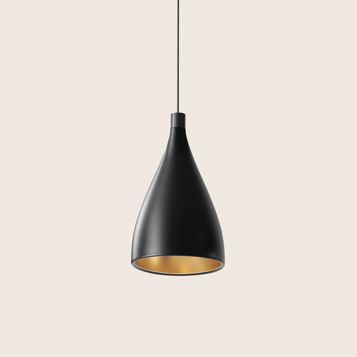 Swell LED Pendant XL Narrow / Black / Brass