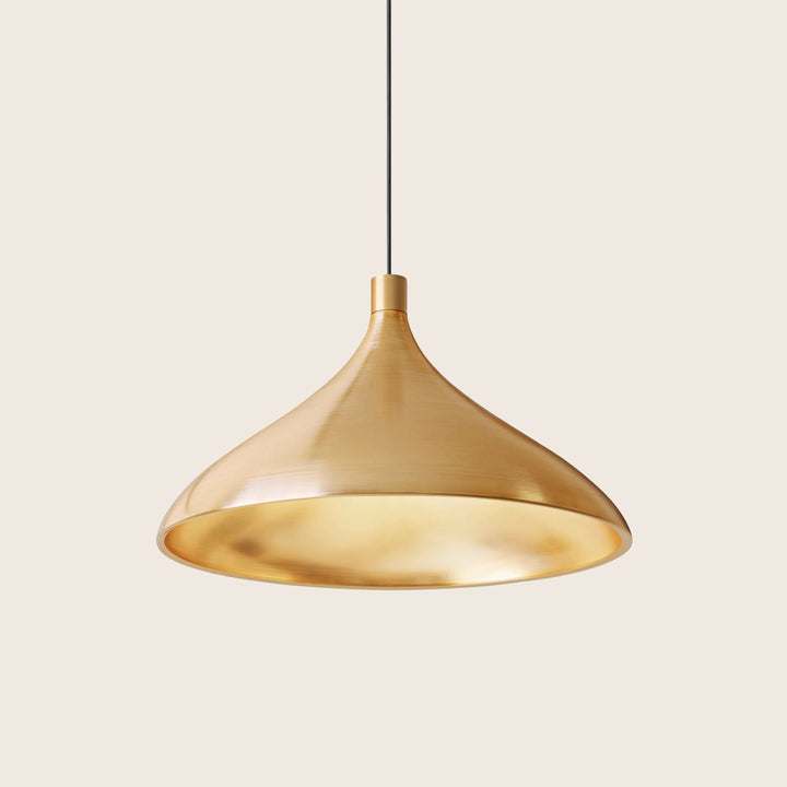 Swell LED Pendant XL Wide / Brass / Brass