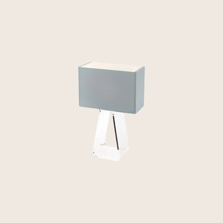 Tube Top One Light Table Lamp Silver / Clear