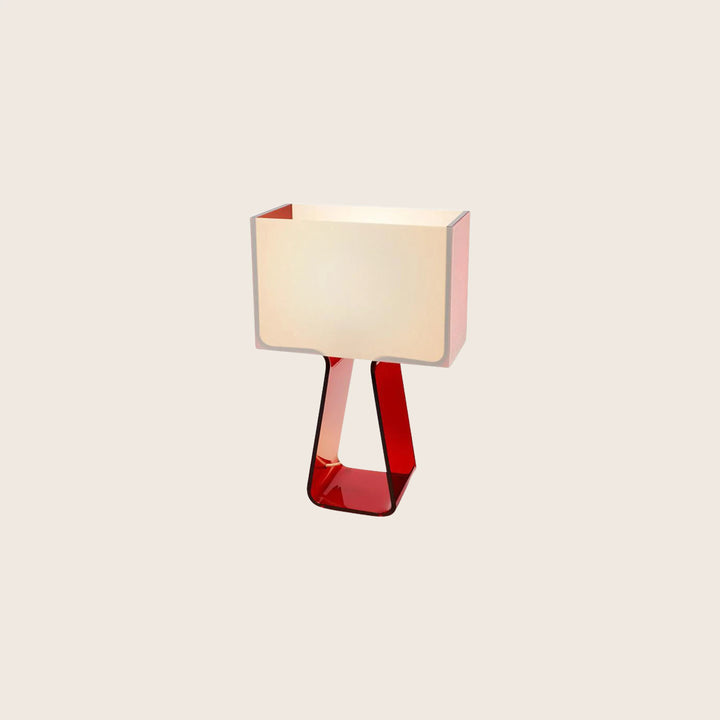 Tube Top One Light Table Lamp Ruby Red
