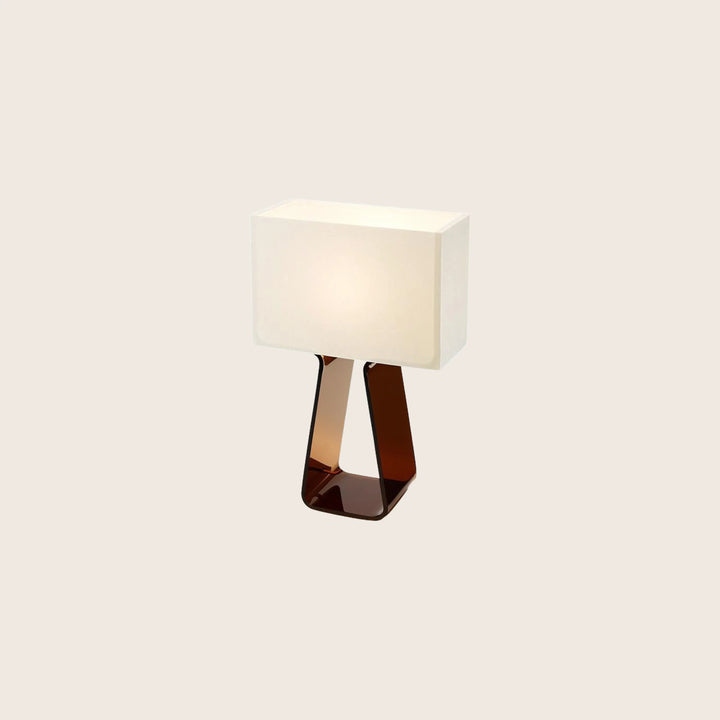 Tube Top One Light Table Lamp White / Charcoal