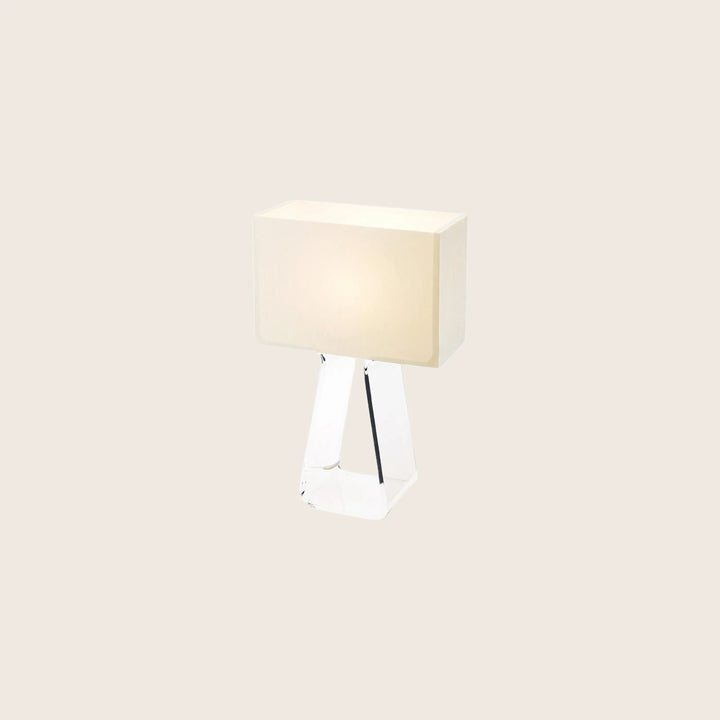 Tube Top One Light Table Lamp White / Clear