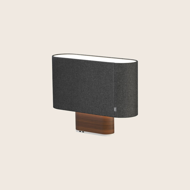 Belmont LED Table Lamp Graphite / Walnut