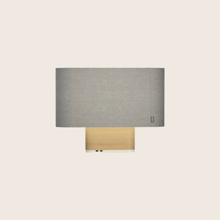 Belmont LED Table Lamp Grey / Oak