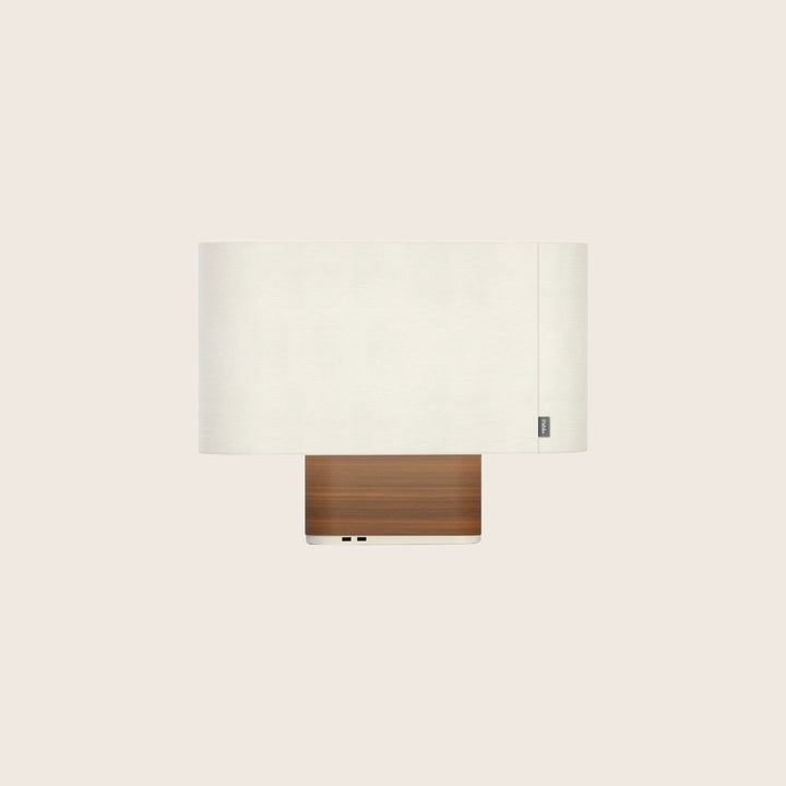 Belmont LED Table Lamp White / Walnut