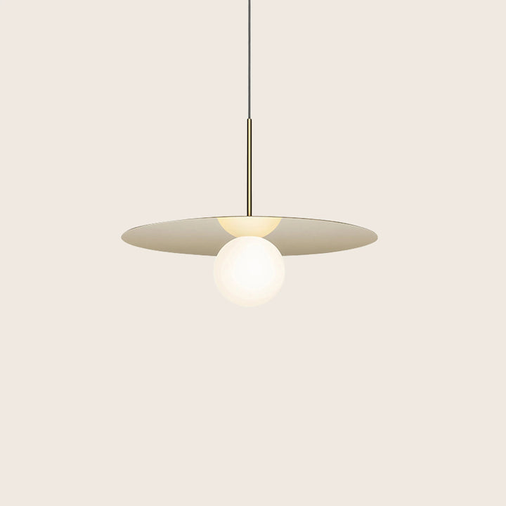 Bola Disc LED Pendant 18" Diameter / Brass