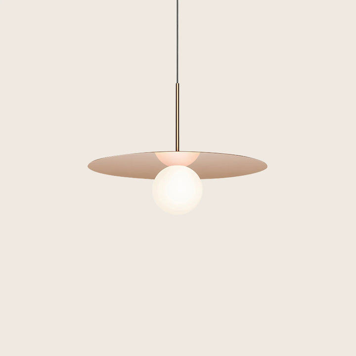 Bola Disc LED Pendant 18" Diameter / Rose Gold