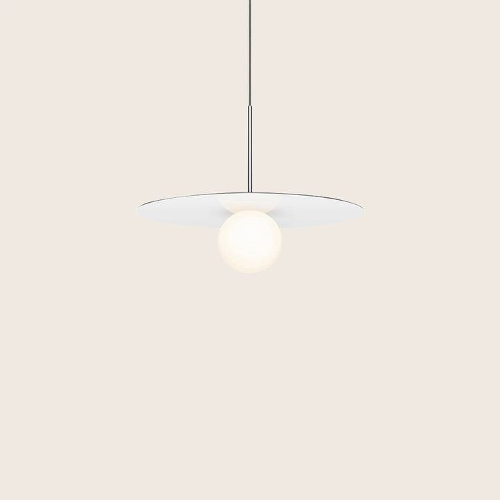 Bola Disc LED Pendant 18" Diameter / White