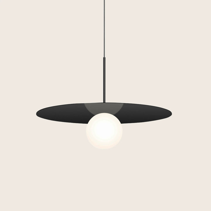 Bola Disc LED Pendant Black / 22" Diameter