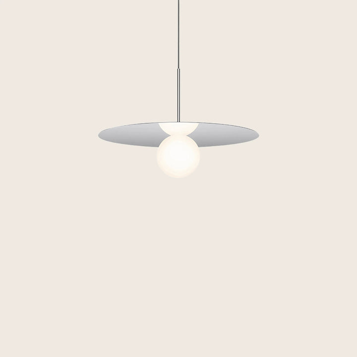 Bola Disc LED Pendant 22" Diameter / Chrome