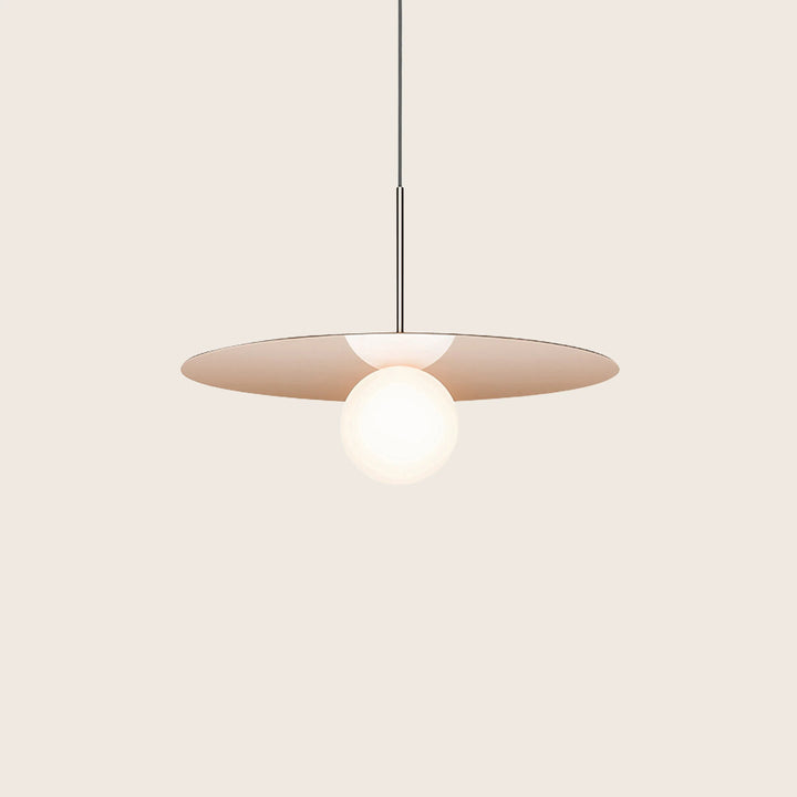 Bola Disc LED Pendant 22" Diameter / Rose Gold