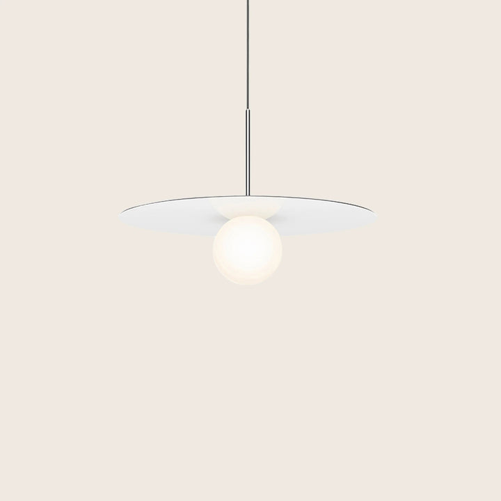 Bola Disc LED Pendant 22" Diameter / White