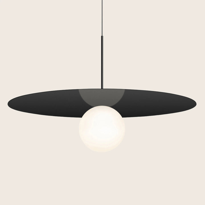 Bola Disc LED Pendant 32" Diameter / Black