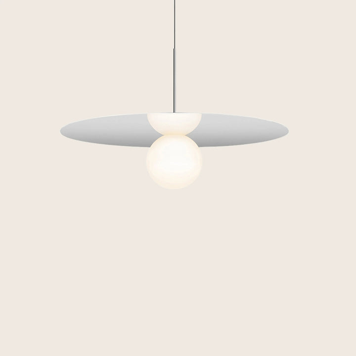 Bola Disc LED Pendant 32" Diameter / Chrome