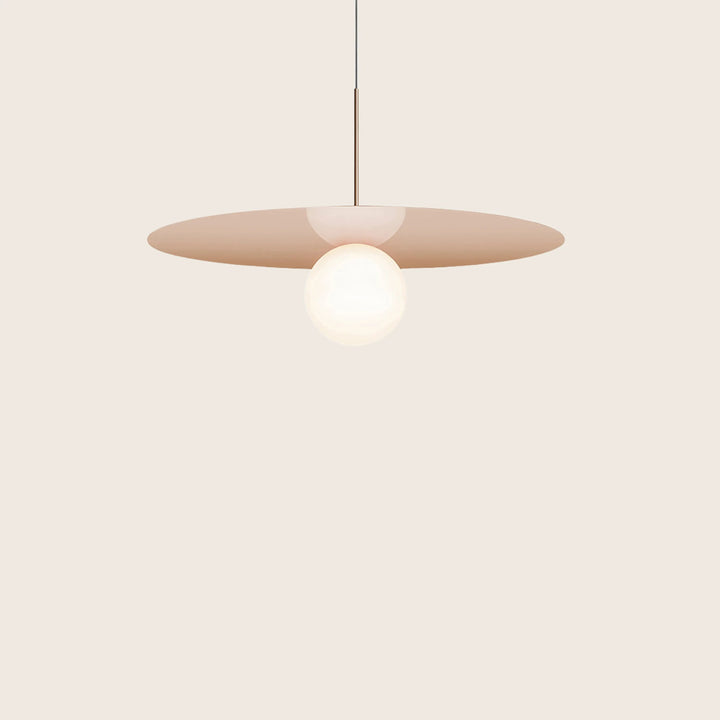 Bola Disc LED Pendant 32" Diameter / Rose Gold