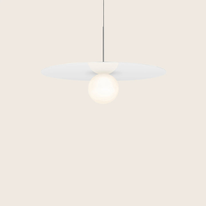 Bola Disc LED Pendant 32" Diameter / White