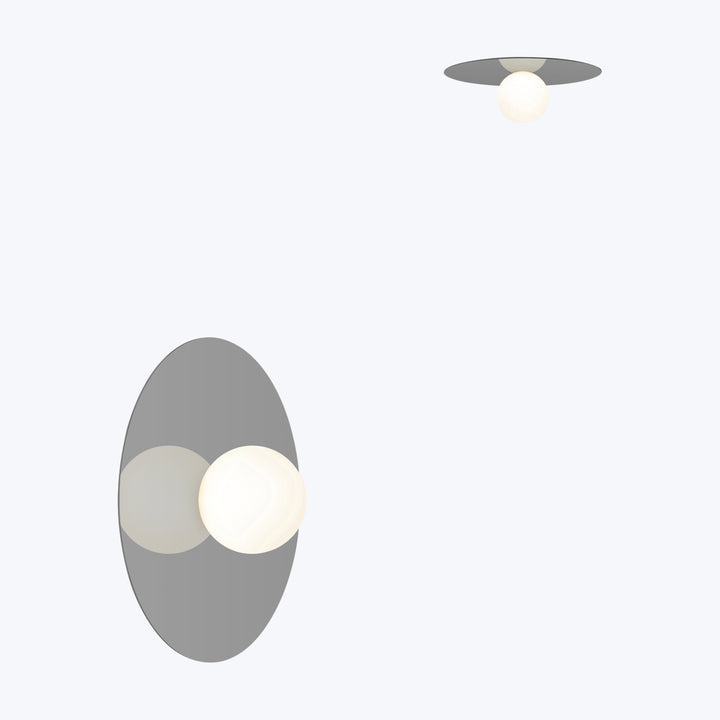 Bola Disc LED Flush Mount 12" Diameter / Gunmetal