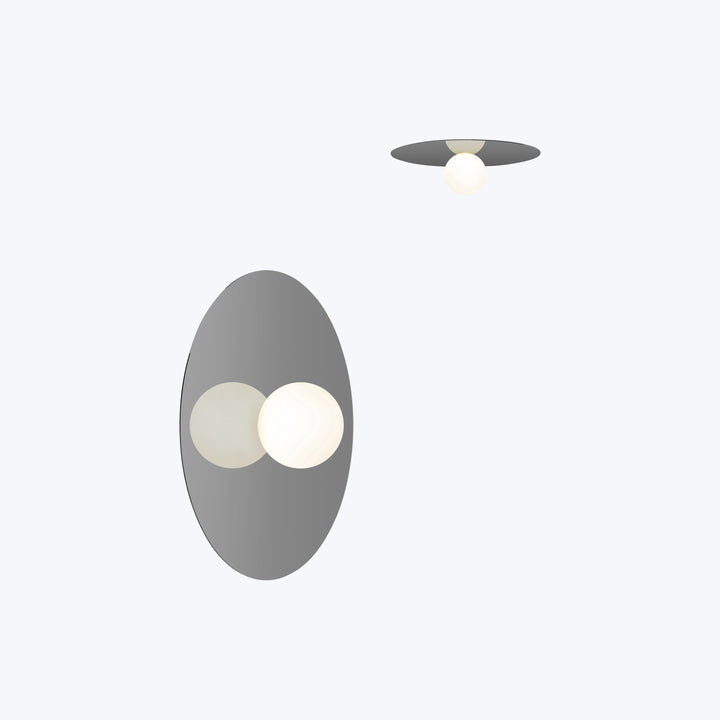 Bola Disc LED Flush Mount 18" Diameter / Gunmetal