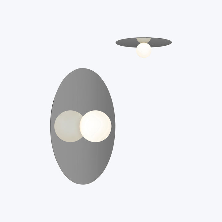 Bola Disc LED Flush Mount 22" Diameter / Gunmetal