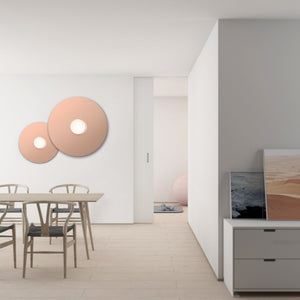 Bola Disc LED Flush Mount Rose Gold / 32" Diameter - hover