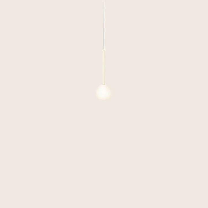 Bola Sphere LED Pendant 4" Diameter / Brass