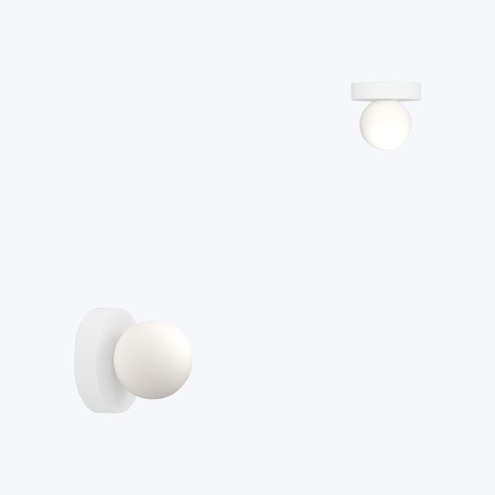 Bola LED Wall/Ceiling Lamp 4" Diameter / White